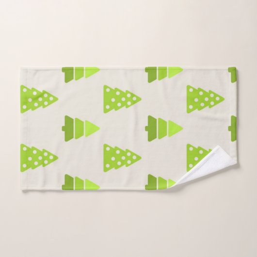 kerstboompatroon bad handdoek (Handdoek)