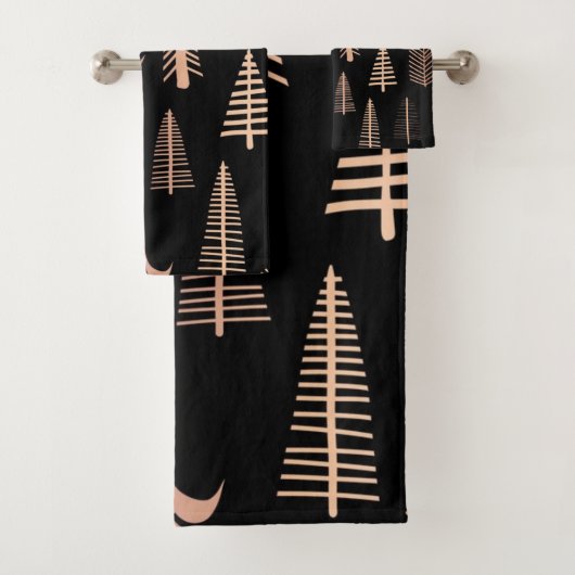 kerstboompatroon bad handdoek (Insitu)