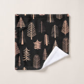 kerstboompatroon bad handdoek (Wasdoekje)