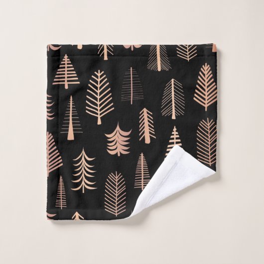 kerstboompatroon bad handdoek (Wasdoekje)