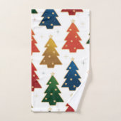 kerstboompatroon bad handdoek (Handdoek)