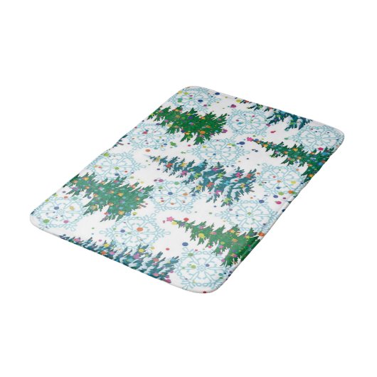 kerstboompatroon badmat (Gekanteld)