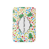 kerstboompatroon badmat (Voorkant Verticaal)