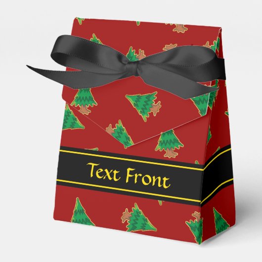 kerstboompatroon bedankdoosjes (Voorkant Zijde)