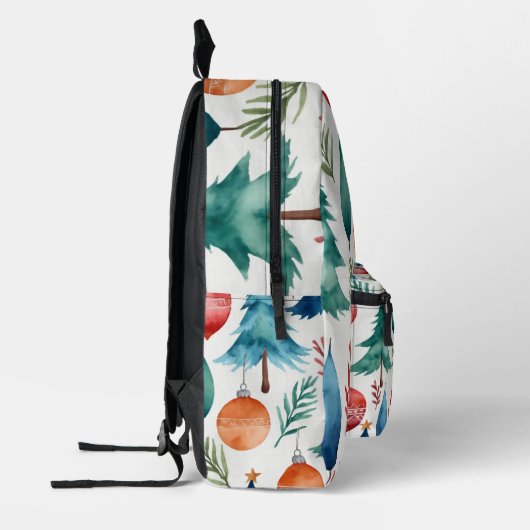 kerstboompatroon bedrukte rugzak (Links)