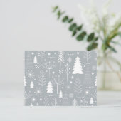 kerstboompatroon briefkaart (Staand voorkant)