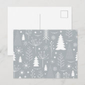 kerstboompatroon briefkaart (Voorkant / Achterkant)
