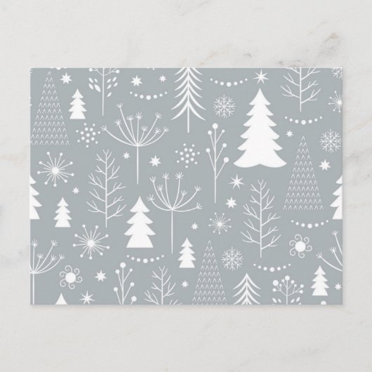 kerstboompatroon briefkaart (Voorkant)
