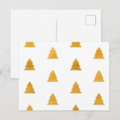 kerstboompatroon briefkaart (Voorkant / Achterkant)