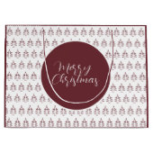 kerstboompatroon Burgundy Groot Cadeauzakje (Voorkant)