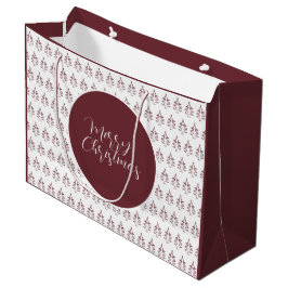 kerstboompatroon Burgundy Groot Cadeauzakje