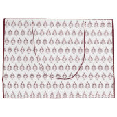 kerstboompatroon Burgundy Groot Cadeauzakje (Achterkant)