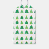 kerstboompatroon cadeaulabel (Voorkant)