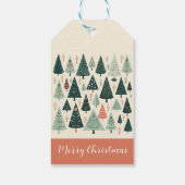 kerstboompatroon cadeaulabel (Achterkant)