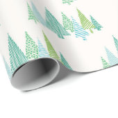 kerstboompatroon cadeaupapier (Rol Hoek)