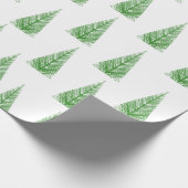kerstboompatroon cadeaupapier (Hoek)