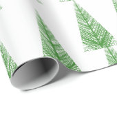 kerstboompatroon cadeaupapier (Rol Hoek)