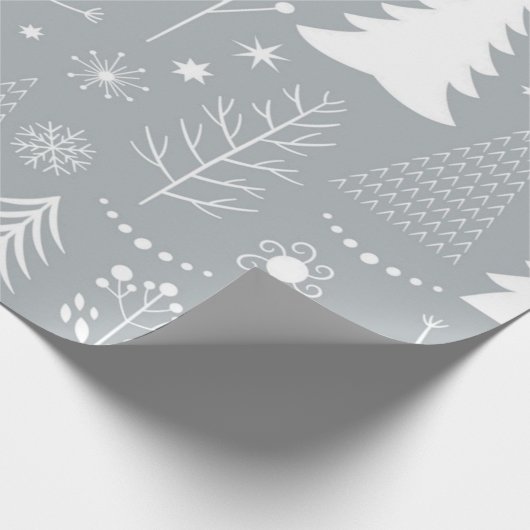 kerstboompatroon cadeaupapier (Hoek)