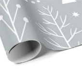 kerstboompatroon cadeaupapier (Rol Hoek)