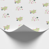 kerstboompatroon cadeaupapier (Hoek)