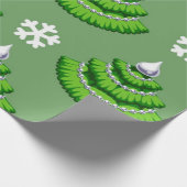 kerstboompatroon cadeaupapier (Hoek)