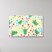 kerstboompatroon canvas afdruk (Voorkant)