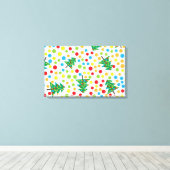 kerstboompatroon canvas afdruk (Insitu (Houten vloer))