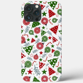kerstboompatroon Case-Mate iPhone case