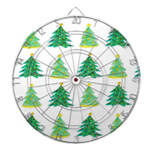 kerstboompatroon dartbord