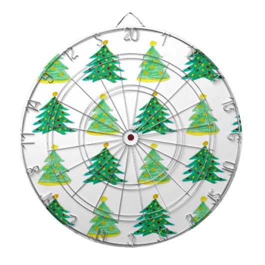 kerstboompatroon dartbord (Voorkant)