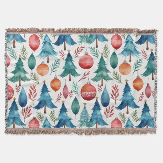 kerstboompatroon deken (Voorkant)