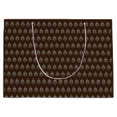 Kerstboompatroon Donkere chocolade Groot Cadeauzakje (Voorkant)