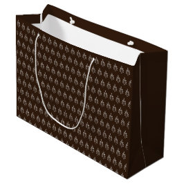 Kerstboompatroon Donkere chocolade Groot Cadeauzakje