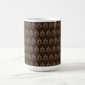 Kerstboompatroon Donkere chocolade Koffiemok (Center)