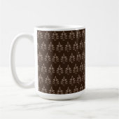 Kerstboompatroon Donkere chocolade Koffiemok (Links)