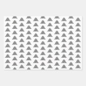 Kerstboompatroon feestelijke Manuscript Inpakpapier Vel (Voorkant 2)