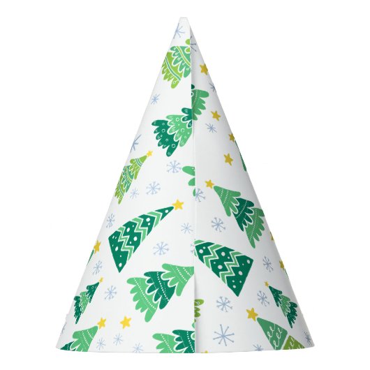 kerstboompatroon feesthoedjes (Achterkant)