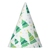 kerstboompatroon feesthoedjes (Links)