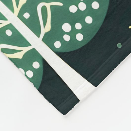 kerstboompatroon fleece deken (Hoek)