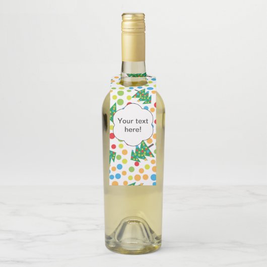 kerstboompatroon flessenhanger (Op fles)