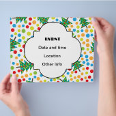 kerstboompatroon flyer (Hand)