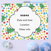 kerstboompatroon flyer (Enkel)