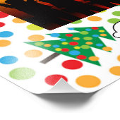 kerstboompatroon foto afdruk (Hoek)