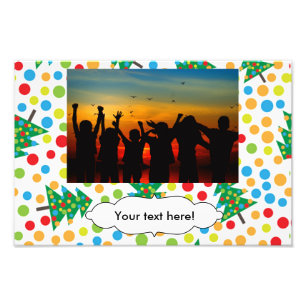 kerstboompatroon foto afdruk