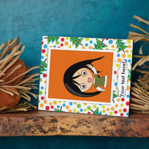 kerstboompatroon fotoplaat