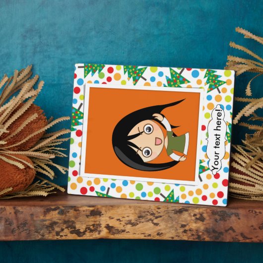 kerstboompatroon fotoplaat (Zijkant)