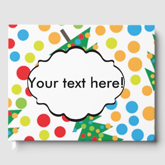 kerstboompatroon gastenboek (Voorkant)