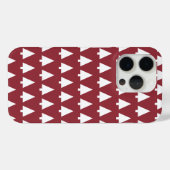 kerstboompatroon | Geometrische Scandi Dark Red Case-Mate iPhone Case (Achterkant (horizontaal))