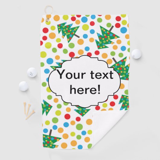 kerstboompatroon golfhanddoek (Insitu)