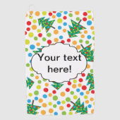 kerstboompatroon golfhanddoek (Voorkant)